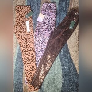 3 New With Tags Adult XS Animal Print Leggings Set. Perfect for Little Girls